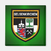 Gelsenkirchen Flag Magneet (Voorkant)
