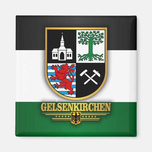 Gelsenkirchen Magneet (Voorkant)