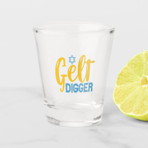 Gelt Digger Grappige Chanoeka Gelt Munt Joods Cade Shot Glas