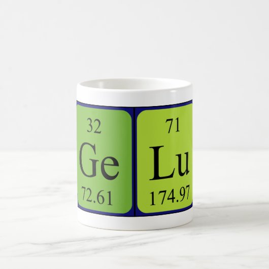 Gelu periodieke lijstnaam mok (Center)