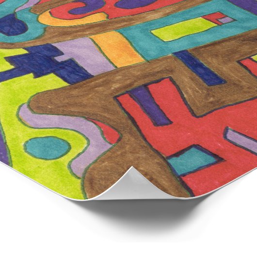 Geluid 14x11 poster (Hoek)