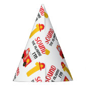 Geluid De Alarm die ik één eerste verjaardag ben Feesthoedjes (Achterkant)