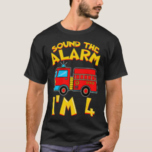 Geluid De Alarm die ik vier brandweerjongen ben op T-shirt