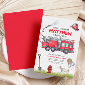 Geluid de Alarm Fire Truck Verjaardag Kaart