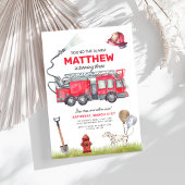 Geluid de Alarm Fire Truck Verjaardag Kaart