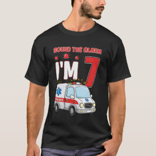 Geluid De Alarm Ik Ben 7 Jaar Oud Verjaardag Kind T-shirt