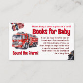 Geluid de Alarm Red Fire Truck Baby shower Game Informatiekaartje (Voorkant)