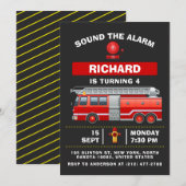 Geluid de Siren! Kinder brandweerwagen Grappig Ver Kaart (Voorkant / Achterkant)