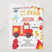 Geluid de Uitnodiging van de Verjaardagsvrachtwage (Voorkant)