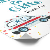 Geluid de wekker & Pak je spullen Kaarten & Cadeau Poster (Hoek)