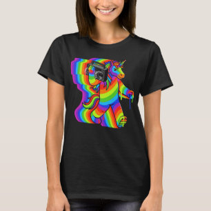 Geluid eenhoorn ghetto blaster t-shirt
