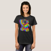 Geluid eenhoorn ghetto blaster t-shirt (Voorkant volledig)