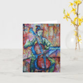 Geluid en Muziek II - Notecard Kaart (Gele Bloem)