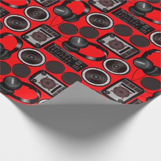 Geluid- en subwooferluidsprekers cadeaupapier (Hoek)