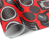 Geluid- en subwooferluidsprekers cadeaupapier (Rol Hoek)