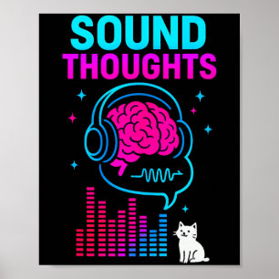 Geluid Gedachten Stoïcijnse Filosofie Minimalistis Poster