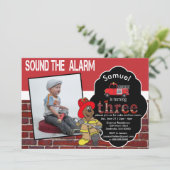 Geluid het Alarm - 00th Birthday Party Kaart (Staand voorkant)