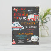 Geluid het alarm af en grijp uw tandwielbord vast kaart (Staand voorkant)