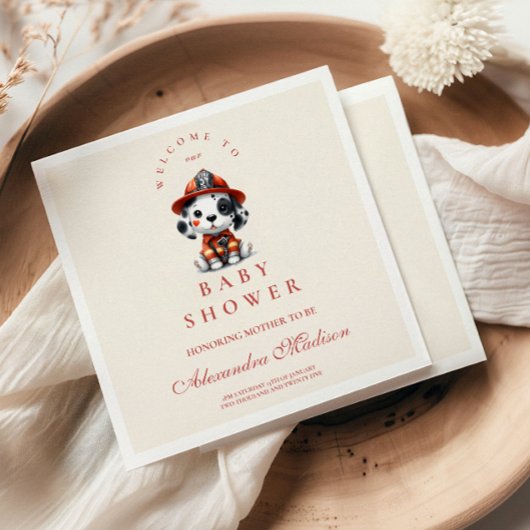 Geluid het alarm Baby shower Servet