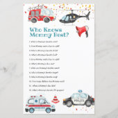 Geluid het alarm Baby shower Who Knows Mommy Best (Voorkant)