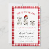 Geluid het alarm brandweer Baby shower Kaart (Voorkant)