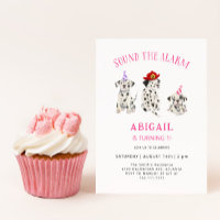 Geluid Het alarm Brandweerman Meisje Verjaardagsfe