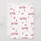 Geluid het alarm brandweerwagen brandweer Baby sho Kaart (Achterkant)