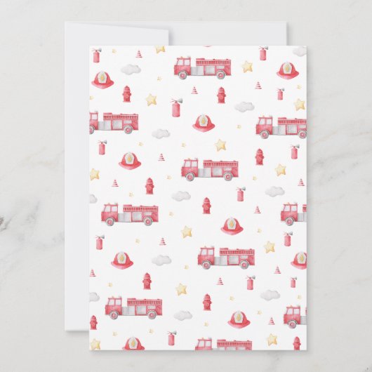 Geluid het alarm brandweerwagen brandweer Baby sho Kaart (Achterkant)