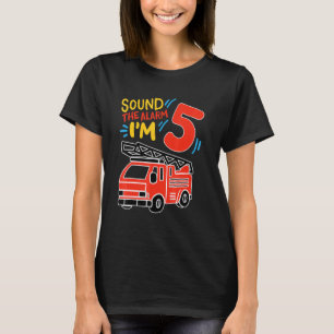 Geluid Het alarm dat ik vijf jaar geleden ben, de T-shirt