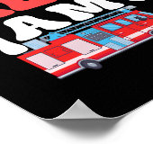 Geluid het alarm Ik ben 17 brandweerman 17e verjaa Poster (Hoek)