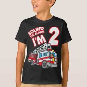Geluid Het alarm ik ben 2de brandweerman van de Br T-shirt
