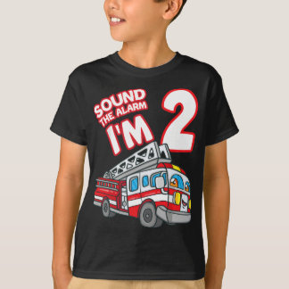 Geluid Het alarm ik ben 2de brandweerman van de Br T-shirt
