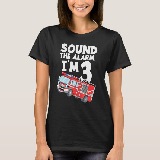 Geluid Het Alarm Ik ben 3 T-shirt (Voorkant)