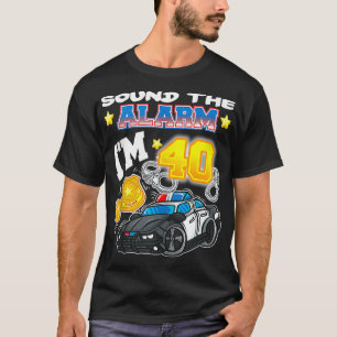 Geluid Het alarm ik ben 40 politieagenten 40ste ge T-shirt