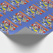 Geluid het alarm IM 3 Dabbing brandweerman Verjaar Cadeaupapier (Hoek)