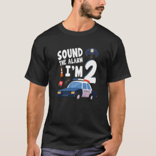 Geluid Het alarm is mijn 2e verjaardag 2 jaar oude T-shirt