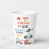 Geluid het alarm & Pak je spullen 3e verjaardag Papieren Bekers (Voorkant)