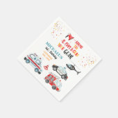 Geluid het alarm & Pak je spullen 3e verjaardag Servet (Hoek)