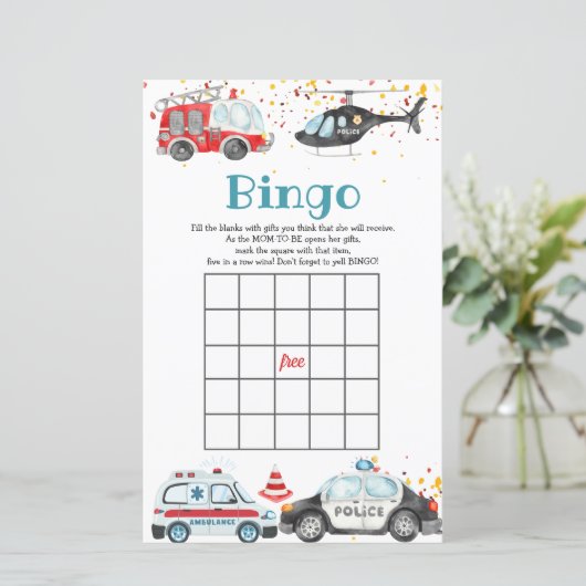 Geluid het alarm & Pak je spullen Bingo Games (Staand voorkant)