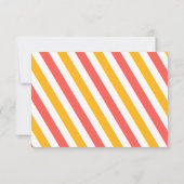 Geluid het alarm Pak je spullen Verjaardag Rsvp Ca Bedankkaart (Achterkant)