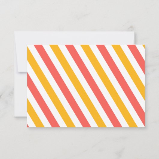 Geluid het alarm Pak je spullen Verjaardag Rsvp Ca Bedankkaart (Achterkant)