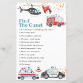 Geluid het alarm Pak je spullen Vind het Gastenspe (Voorkant)