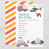 Geluid het alarm Pak je spullen Wensen voor Baby (Voorkant / Achterkant)