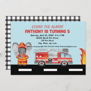 Geluid het alarm! Vuurgevechtsuitnodiging Kaart