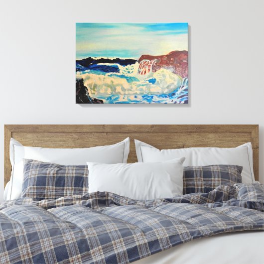 GELUID IN BEWEGING OCEAANcanvas Canvas Afdruk (Insitu (Slaapkamer))