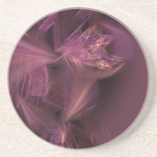 Geluid in Bourgogne Zandsteen Onderzetter (Voorkant)