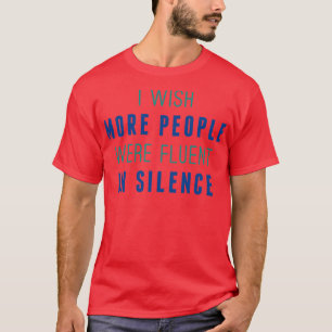 Geluid in stilte t-shirt