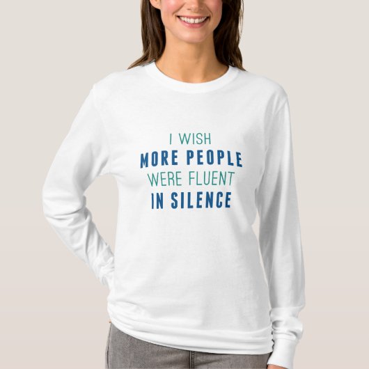 Geluid in stilte t-shirt (Voorkant)