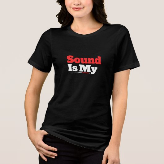 Geluid Is Mijn Ontsnapping Tri-Blend Shirt (Voorkant)