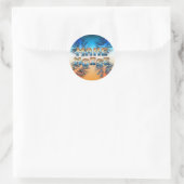 Geluid maken ronde sticker (Tas)